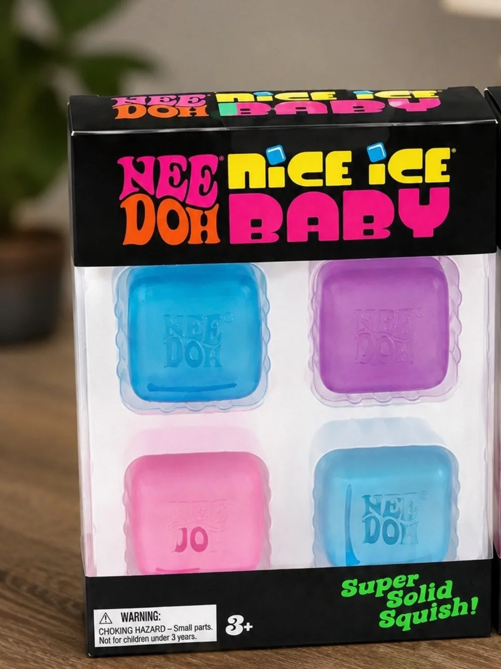 NeeDoh Nice Ice Baby 4 Pack Mini Squishy Sensory Toy New Sealed